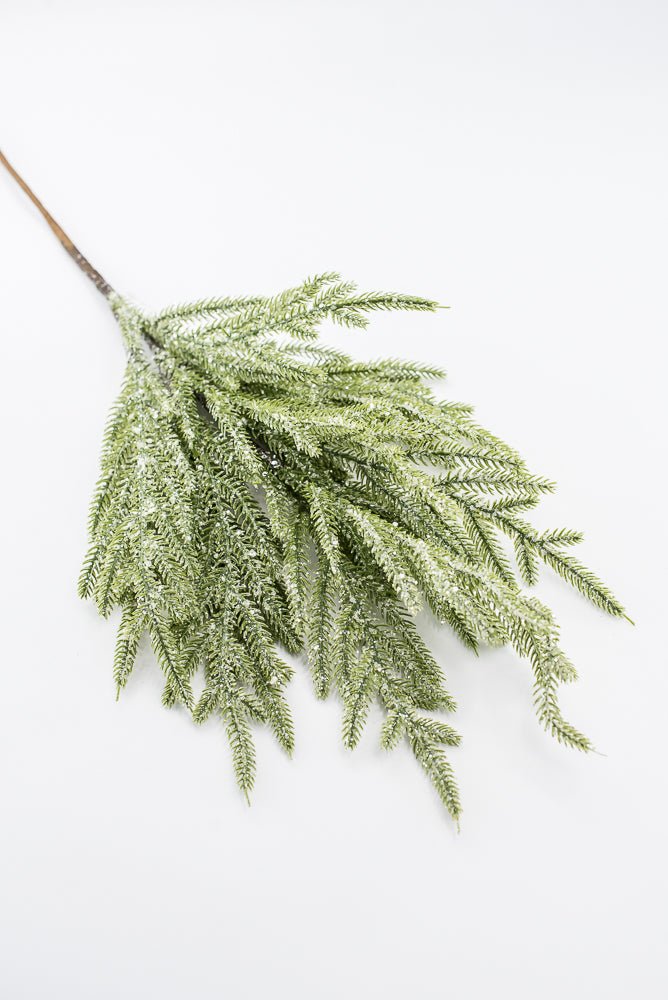 Artificial Ice Norfolk Pine Spray - 26" - Greenery Market86821ICE