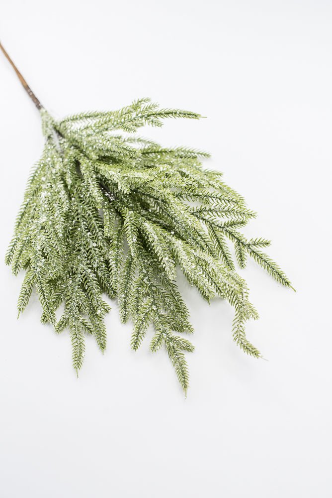 Artificial Ice Norfolk Pine Spray - 26" - Greenery Market86821ICE