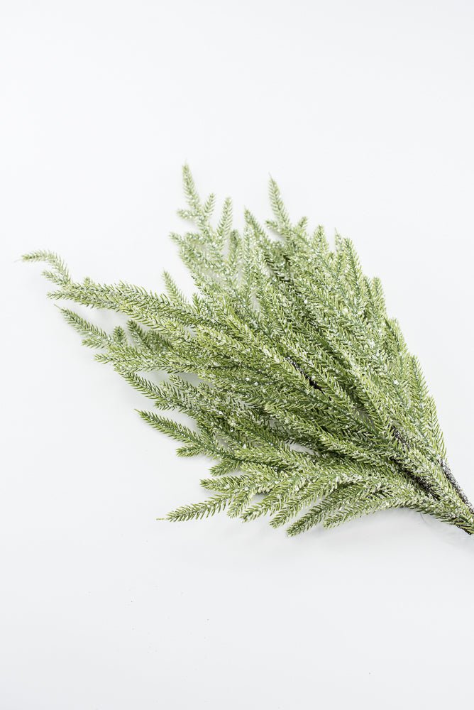 Artificial Ice Norfolk Pine Spray - 26" - Greenery Market86821ICE