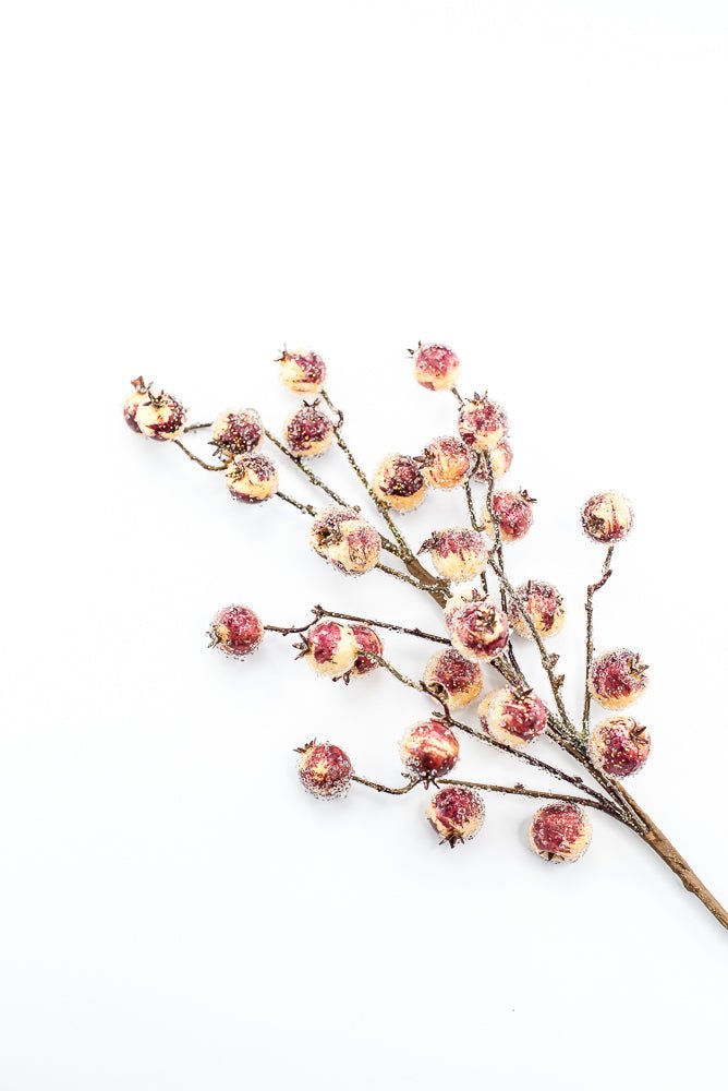 Artificial Iced Crabapple Spray - 27" - Greenery MarketArtificial Flowers228978