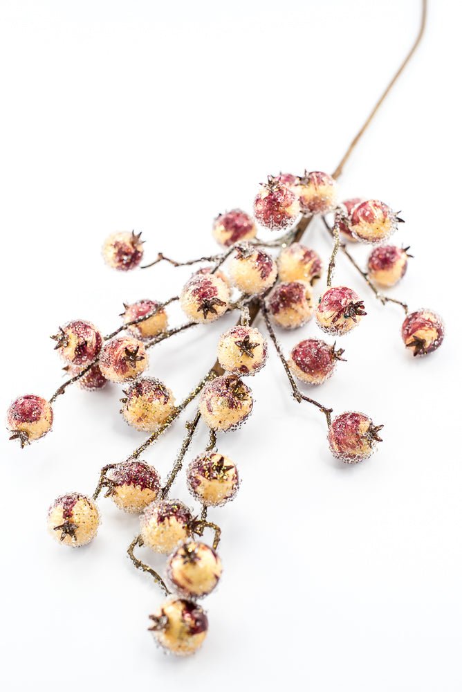 Artificial Iced Crabapple Spray - 27" - Greenery MarketArtificial Flowers228978