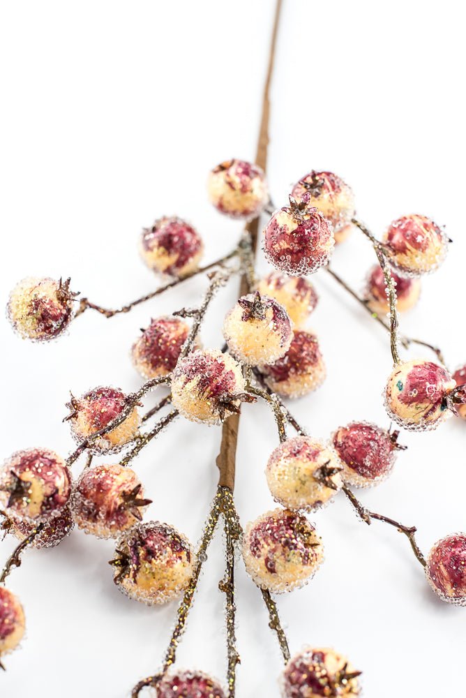 Artificial Iced Crabapple Spray - 27" - Greenery MarketArtificial Flowers228978