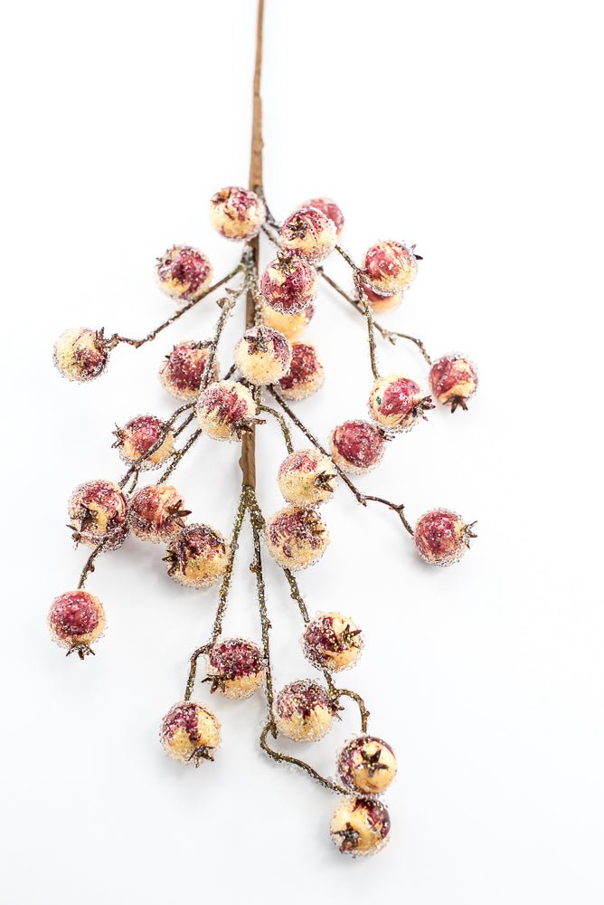 Artificial Iced Crabapple Spray - 27" - Greenery MarketArtificial Flowers228978