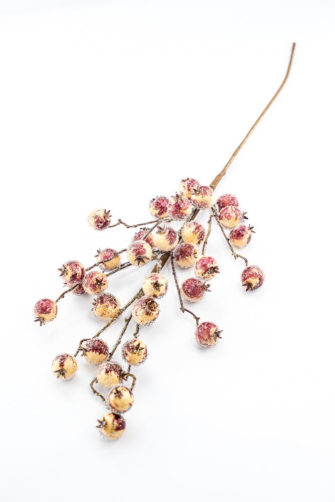 Artificial Iced Crabapple Spray - 27" - Greenery MarketArtificial Flowers228978