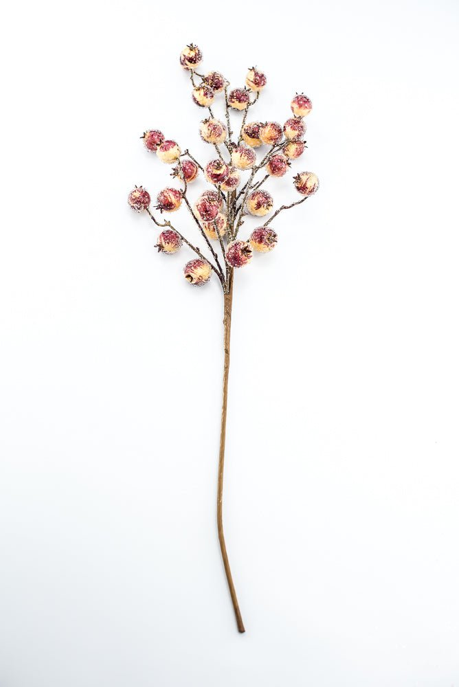 Artificial Iced Crabapple Spray - 27" - Greenery MarketArtificial Flowers228978