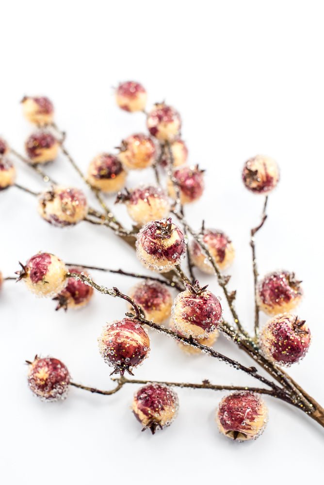 Artificial Iced Crabapple Spray - 27" - Greenery MarketArtificial Flowers228978