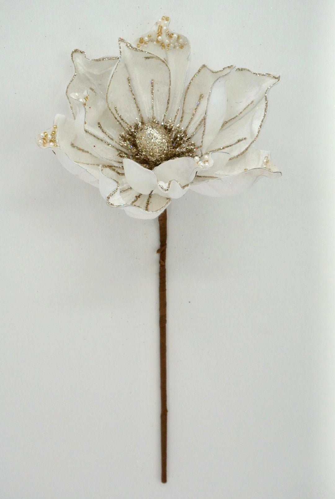 Artificial Ivory Magnolia Stem With Pearls - Greenery MarketArtificial Flora28031