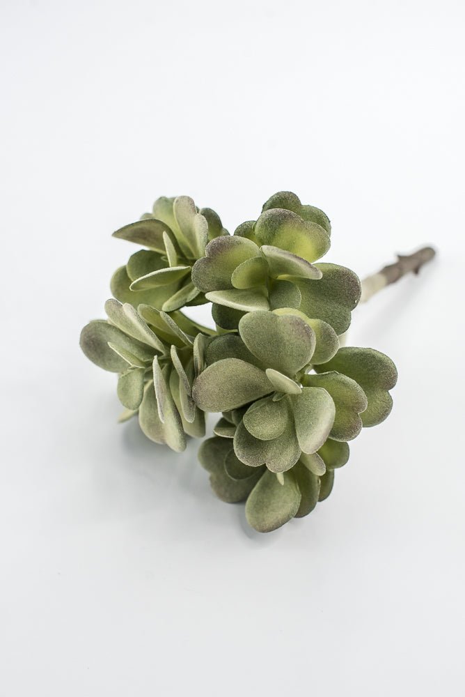 fake succulent plant Artificial Jade Succulent Pick - Gray Green