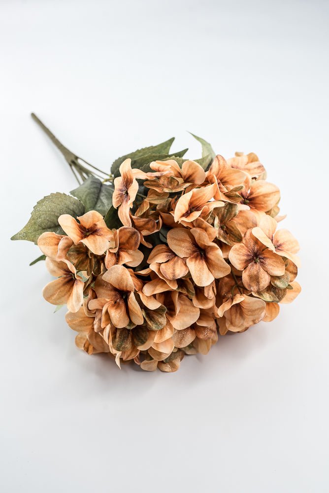 Artificial Khaki Hydrangea Bush - 20" - Greenery MarketArtificial Flora85859-KHAKI