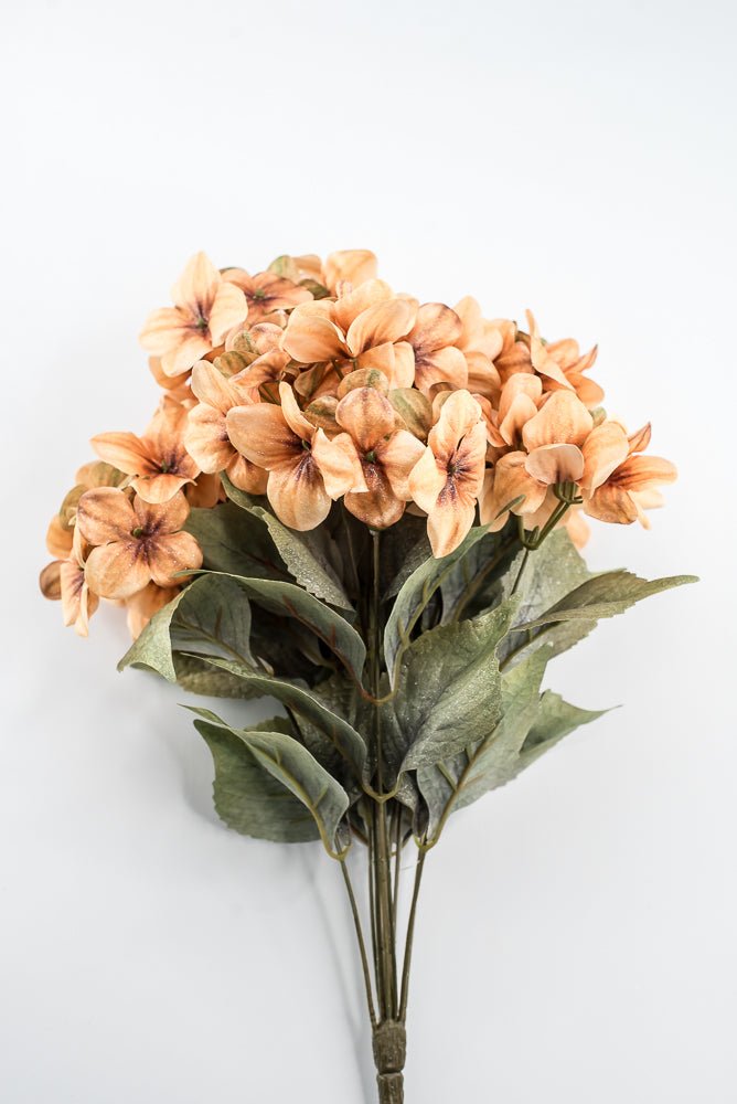 Artificial Khaki Hydrangea Bush - 20" - Greenery MarketArtificial Flora85859-KHAKI