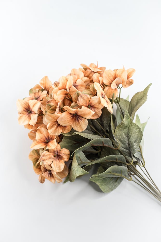 Artificial Khaki Hydrangea Bush - 20" - Greenery MarketArtificial Flora85859-KHAKI