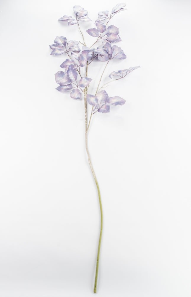Artificial, Lavender Antique Metallic Schefflera Leaf Spray - 50" - Greenery MarketXFS917-LV
