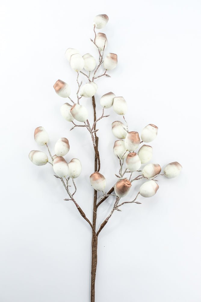 Artificial Light Blue & Brown Wired Berry Spray - 30" - Greenery MarketArtificial Flowers276633