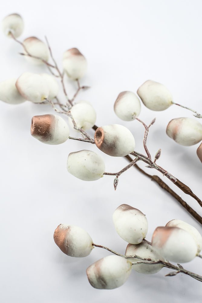 Artificial Light Blue & Brown Wired Berry Spray - 30" - Greenery MarketArtificial Flowers276633