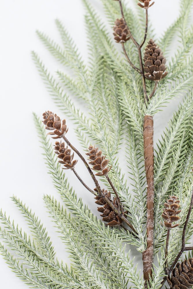 Artificial, Light Green, Cypress Pine Cone Branch - 31" - Greenery Market2825268LG