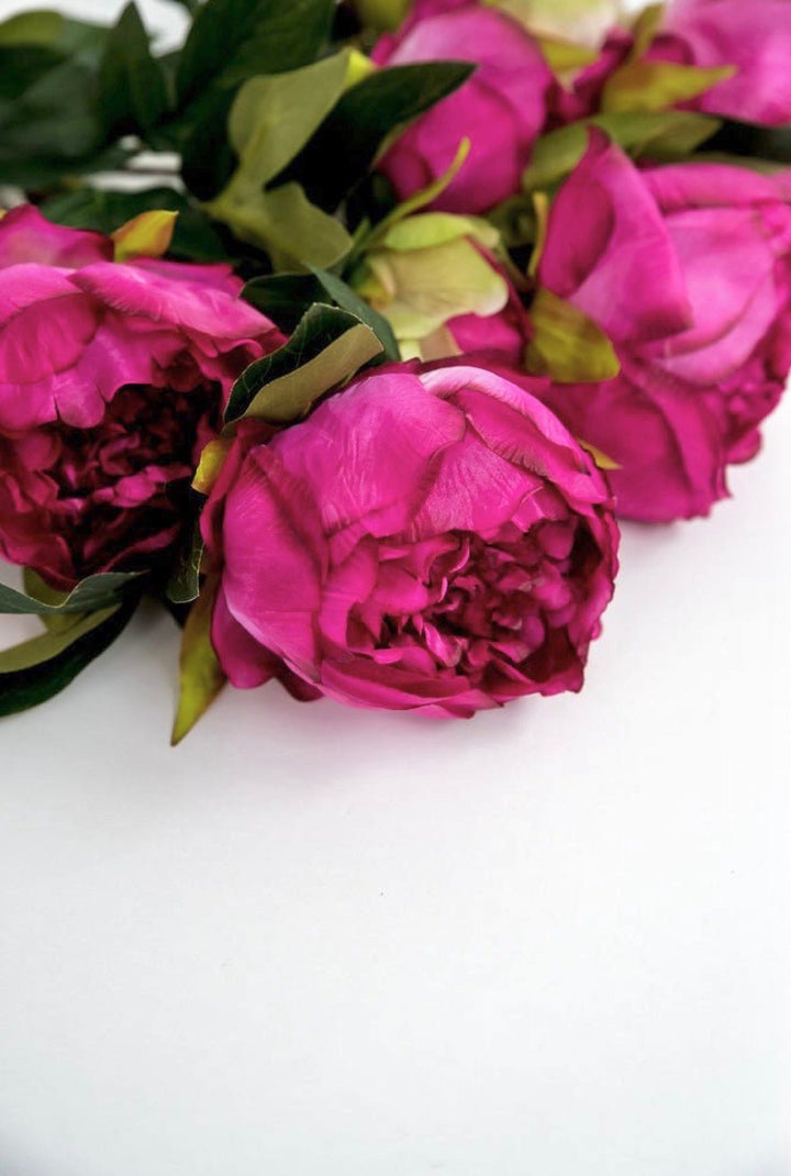 Artificial, Magenta, Peony Bush - Greenery Marketartificial flowers27180