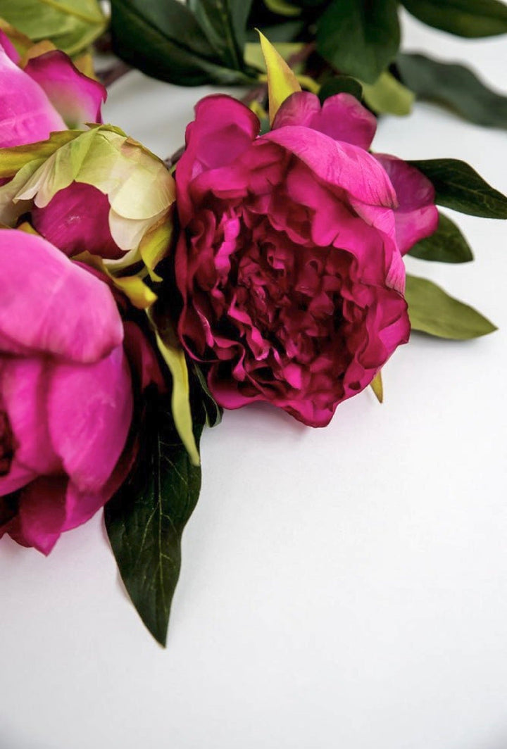 Artificial, Magenta, Peony Bush - Greenery Marketartificial flowers27180