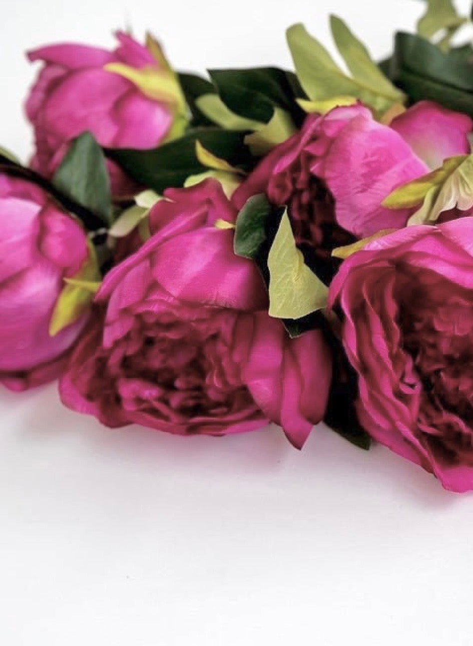 Artificial, Magenta, Peony Bush - Greenery Marketartificial flowers27180