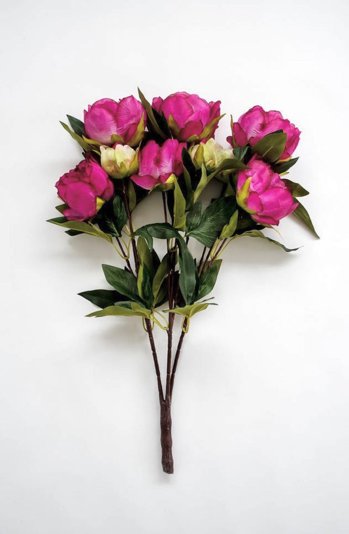 Artificial, Magenta, Peony Bush - Greenery Marketartificial flowers27180