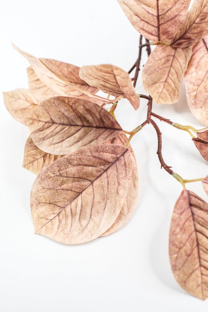 Artificial Magnolia Leaves Spray - beige brown - Greenery MarketArtificial Flora85320 - BEIGE