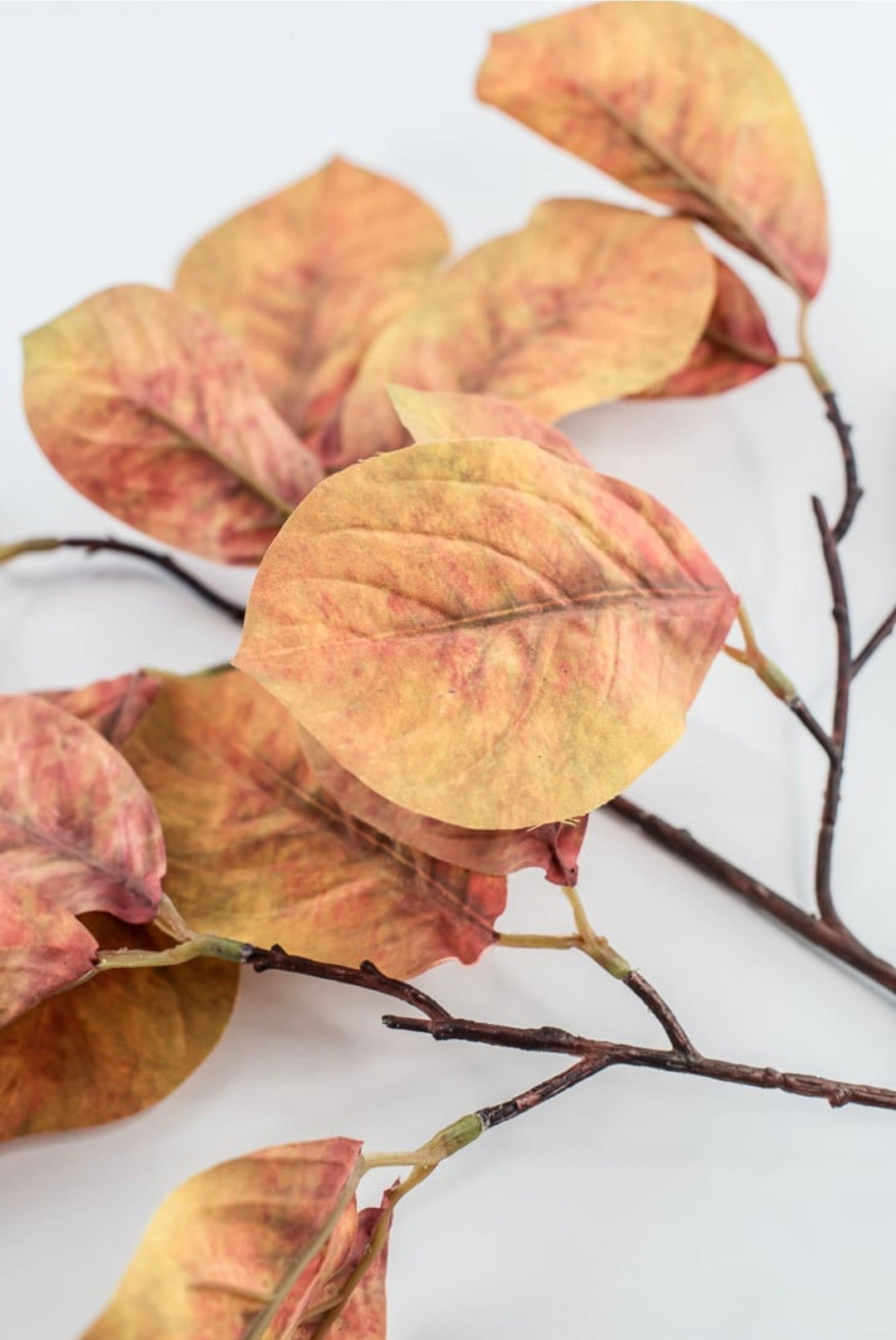 Artificial Magnolia Leaves Spray - flame - Greenery MarketArtificial Flora85320-YELOR