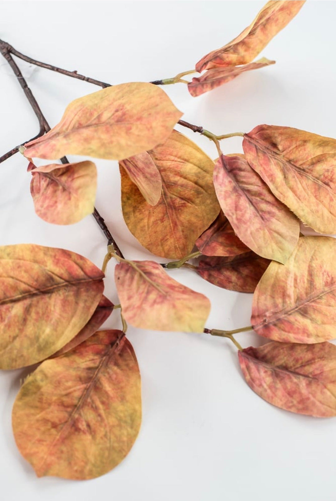 Artificial Magnolia Leaves Spray - flame - Greenery MarketArtificial Flora85320-YELOR