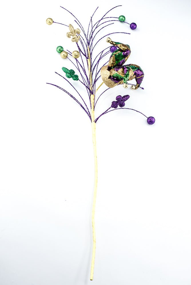 Artificial Mardi Gras Jester Hat Spray - 29" - Greenery MarketHoliday Decorations64076MG
