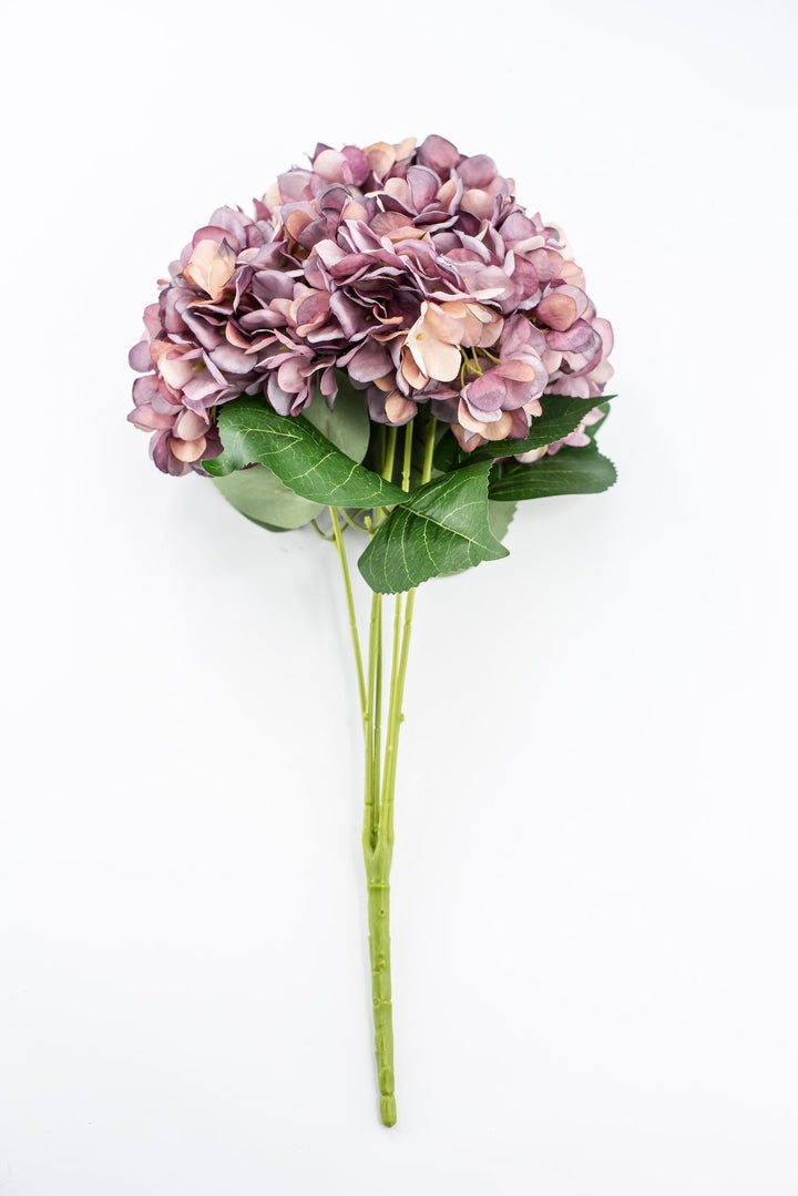 Artificial Mauve Hydrangea Bush - 19" - Greenery MarketArtificial Flowers57465MV