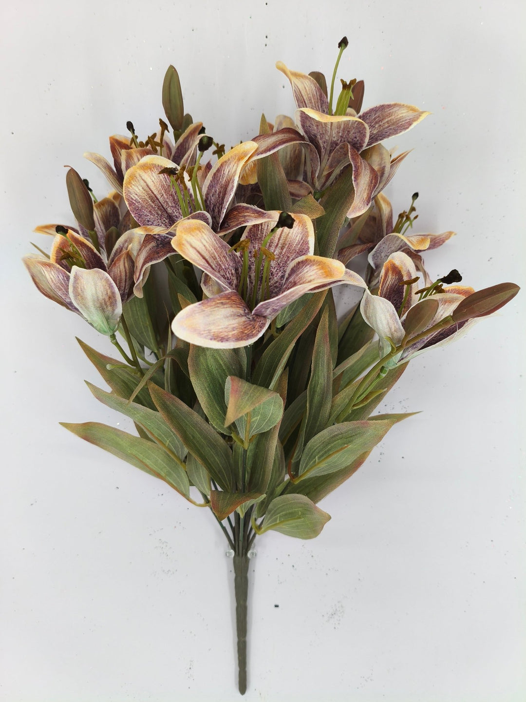 Artificial Mauve Small Lily Bush - 18" - Greenery MarketArtificial Flora85860-MV