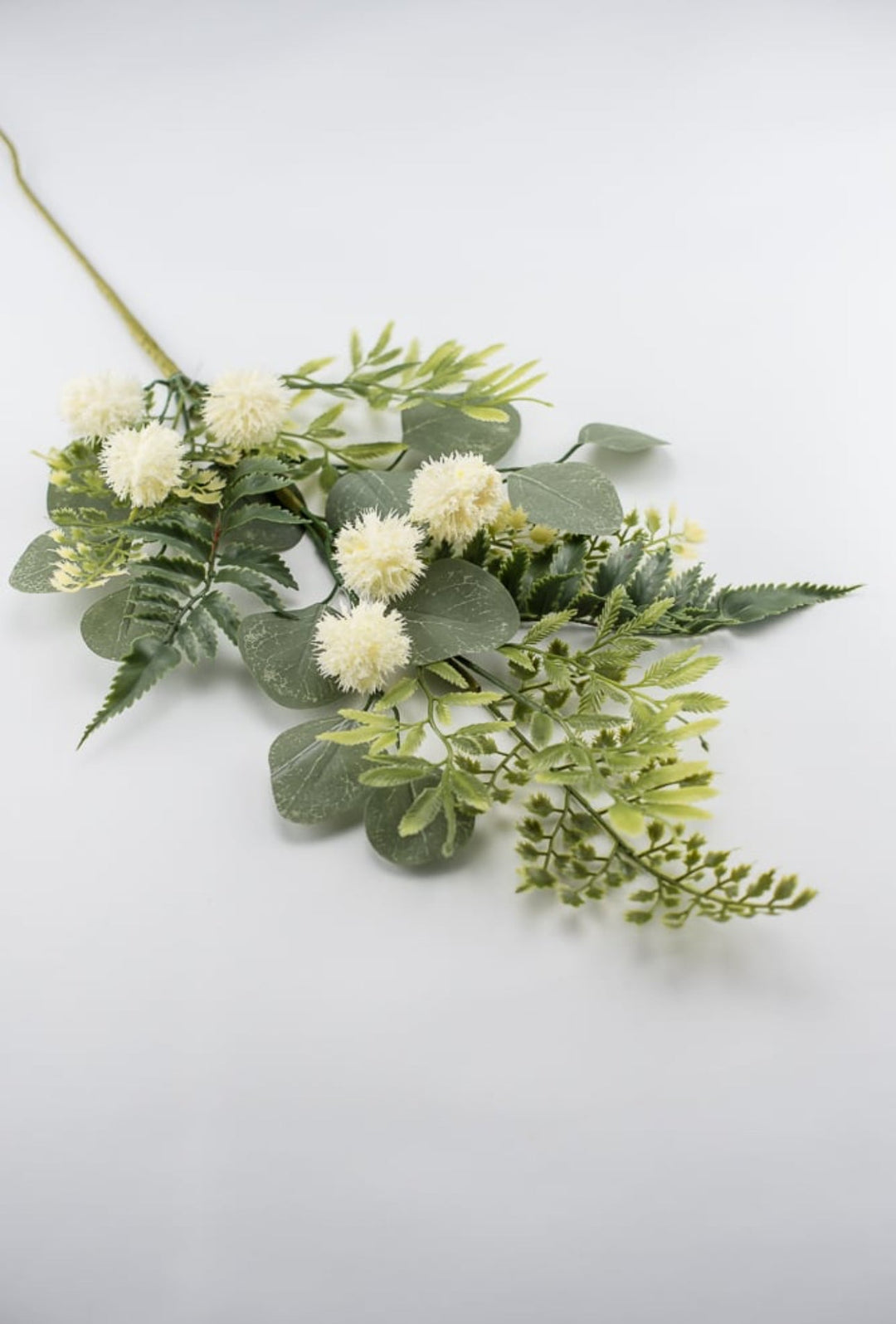 Artificial mixed greenery and fern spray - cream green - Greenery MarketArtificial Flora63537SP28