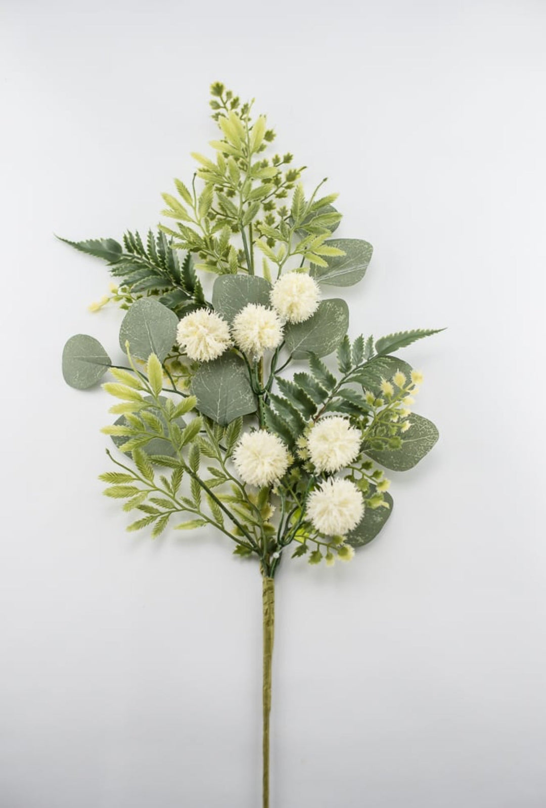 Artificial mixed greenery and fern spray - cream green - Greenery MarketArtificial Flora63537SP28