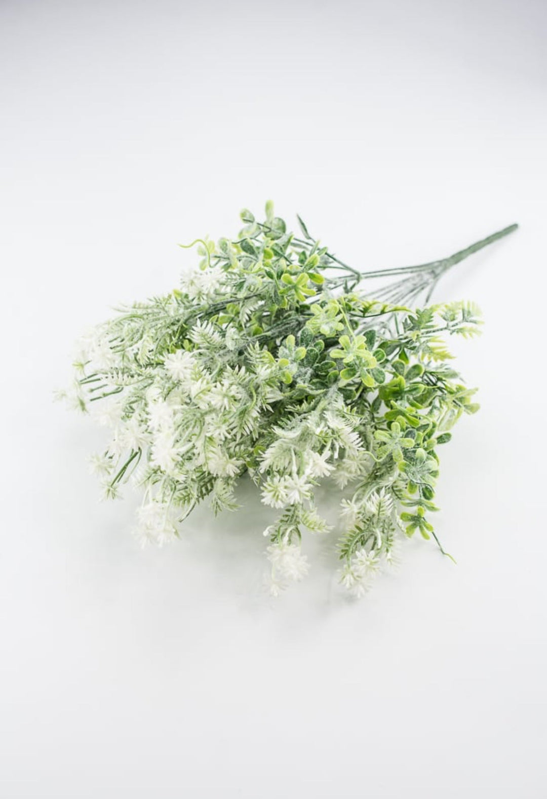 Artificial mixed greenery bush with white tips - Greenery Marketartificial flowers32021 - WT