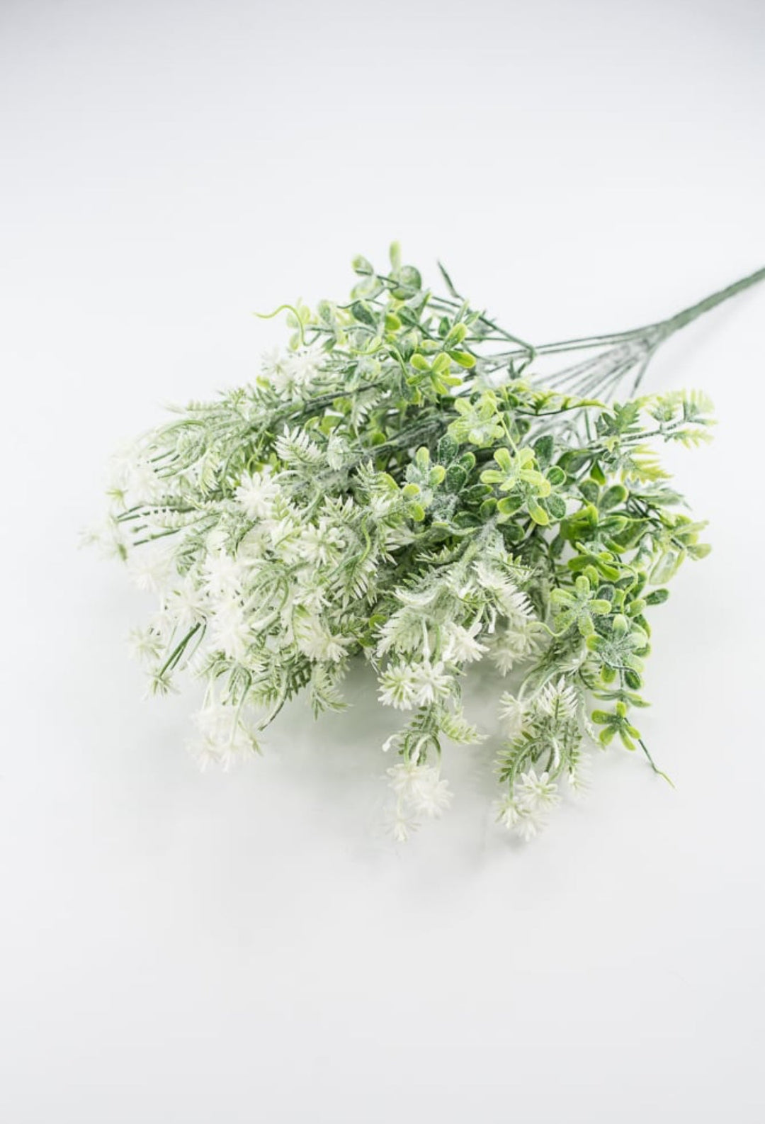 Artificial mixed greenery bush with white tips - Greenery Marketartificial flowers32021 - WT