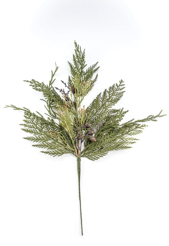Artificial, mixed incense cedar & mini cone spray Greenery Market