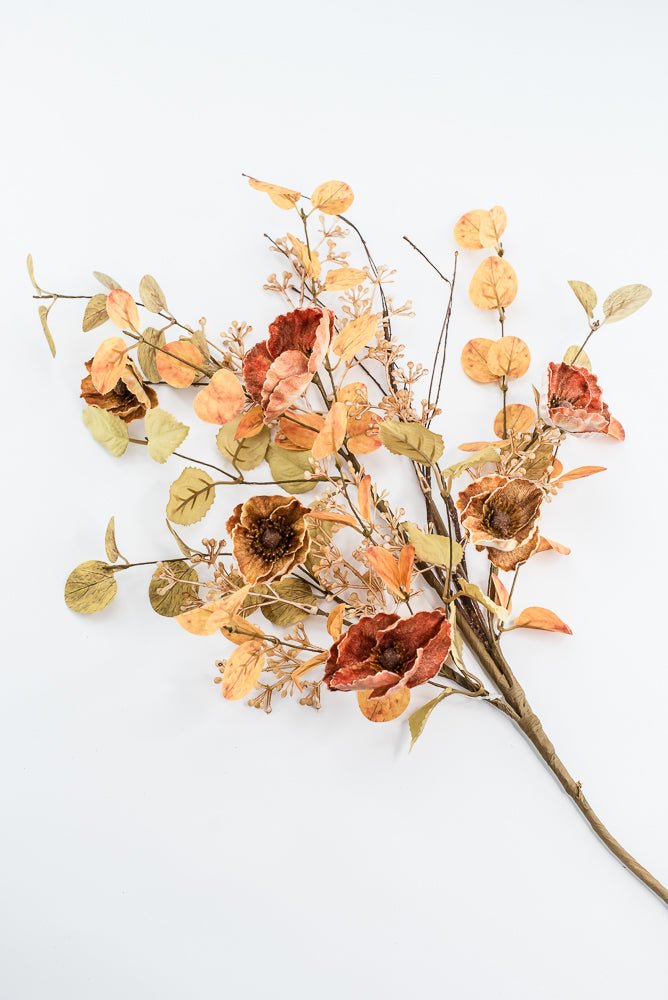 Artificial Mixed Poppy Spray - 32" - Greenery MarketArtificial Flora40501