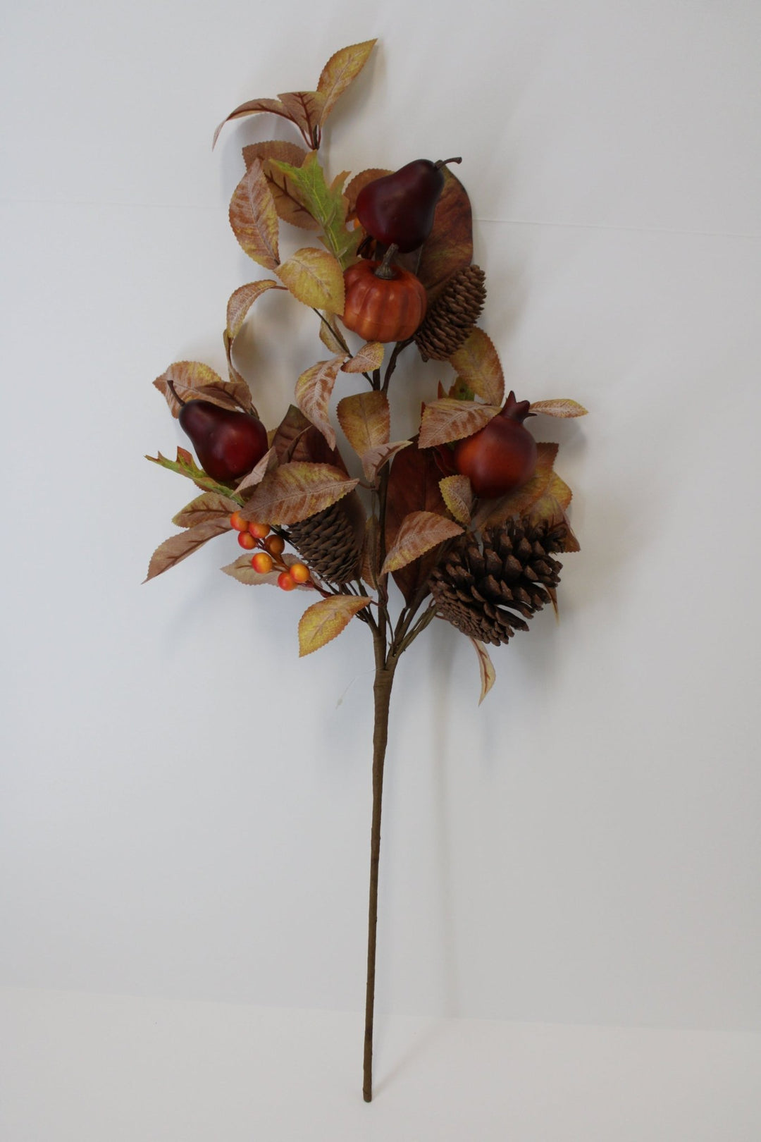 Artificial Mixed Pumpkin Pinecone Pomegranate Spray - 28" - Greenery MarketArtificial Flora65882