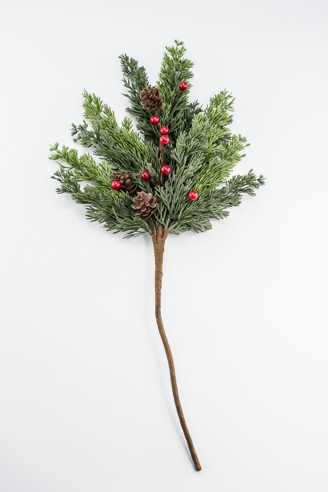 Artificial Mixed Soft Touch Pine Berry Spray - 26" - Greenery MarketArtificial Flora40533