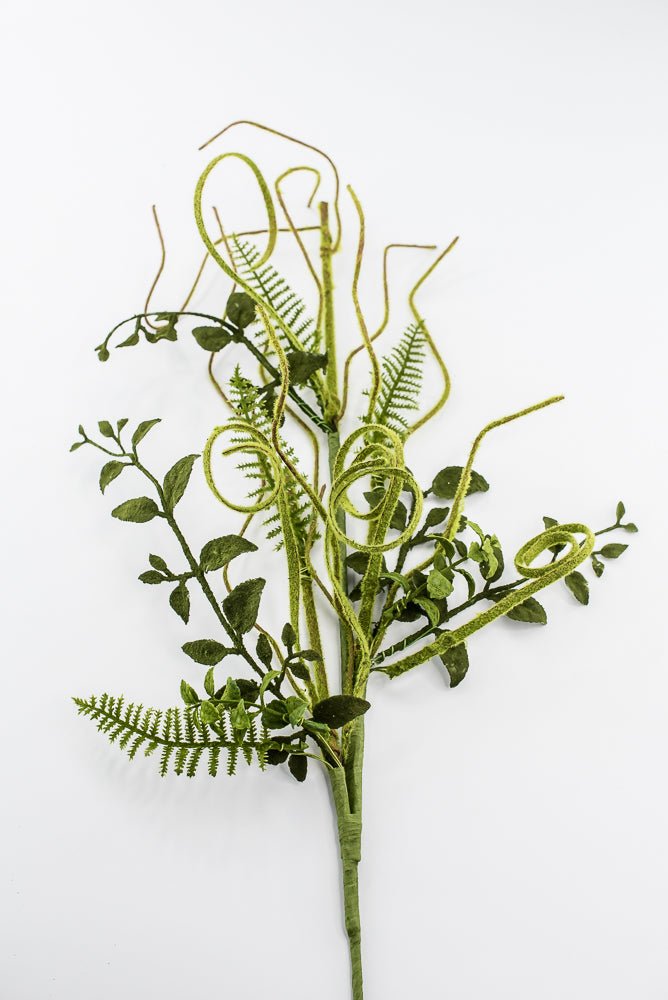 Artificial Mossy Twigs And Leaves Spray - Greenery MarketArtificial Flora62077SP28