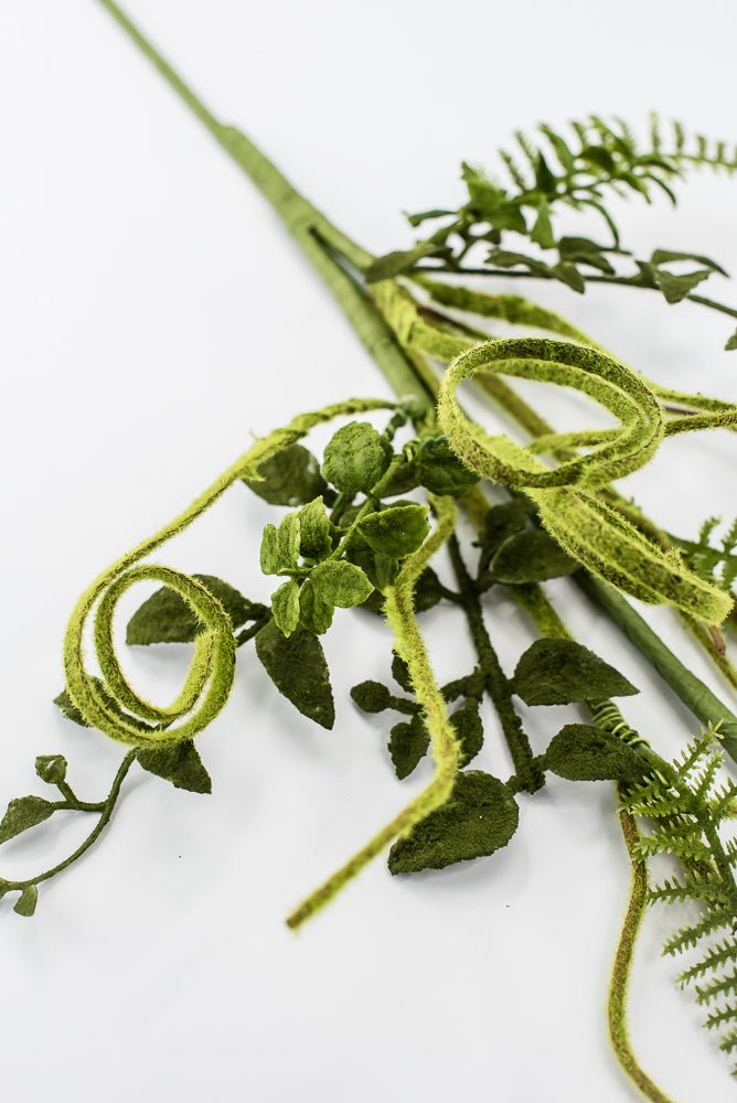 Artificial Mossy Twigs And Leaves Spray - Greenery MarketArtificial Flora62077SP28