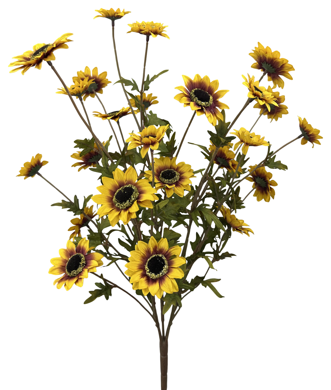 Artificial, Mustard, Sunflower Bush - 25" - Greenery MarketArtificial Flora57361MUSTARD