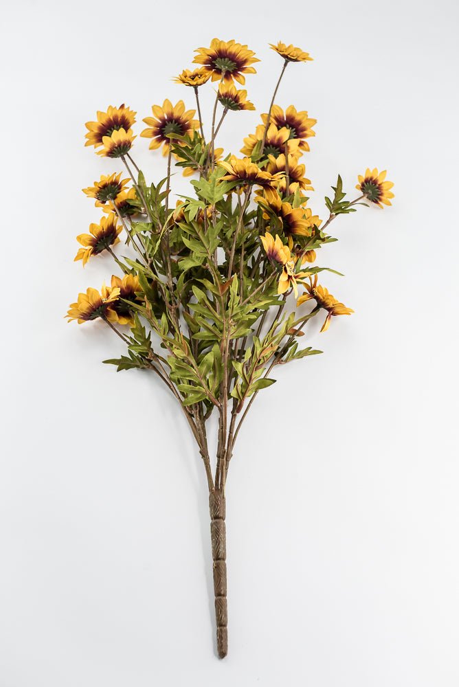 Artificial, Mustard, Sunflower Bush - 25" - Greenery MarketArtificial Flora57361MUSTARD