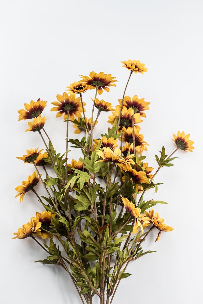 Artificial, Mustard, Sunflower Bush - 25" - Greenery MarketArtificial Flora57361MUSTARD