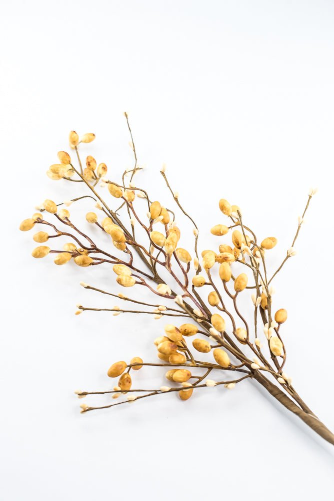 Artificial, Mustard Yellow, Berry Spray - 32" - Greenery MarketArtificial Flora40498-YEL