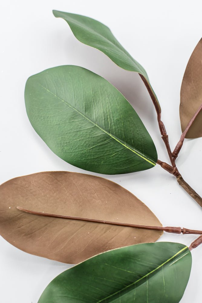 Artificial Natural Green Magnolia Leaf Spray - 24" - Greenery MarketArtificial Flowers227933