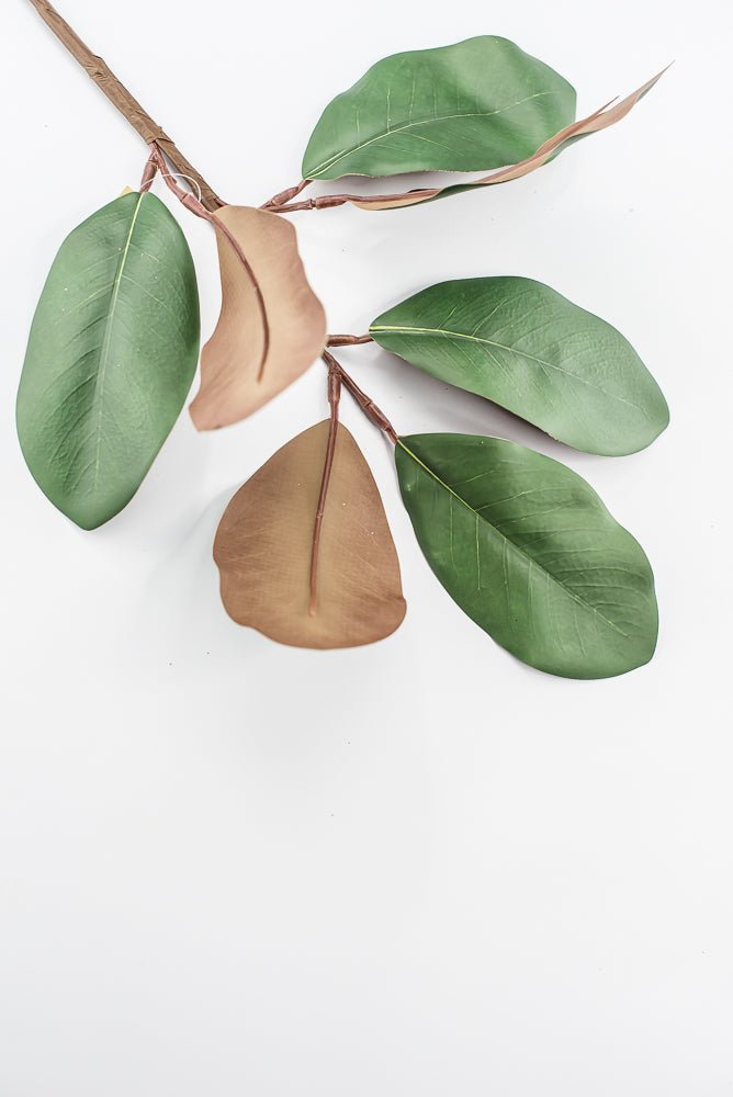 Artificial Natural Green Magnolia Leaf Spray - 24" - Greenery MarketArtificial Flowers227933