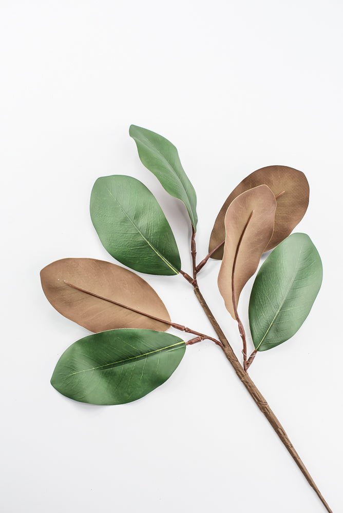 Artificial Natural Green Magnolia Leaf Spray - 24" - Greenery MarketArtificial Flowers227933