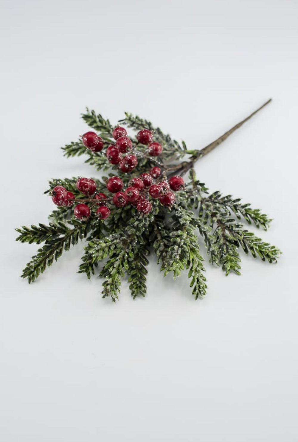 Artificial noble fir and berries greenery pick - Greenery MarketXP2235 - GR