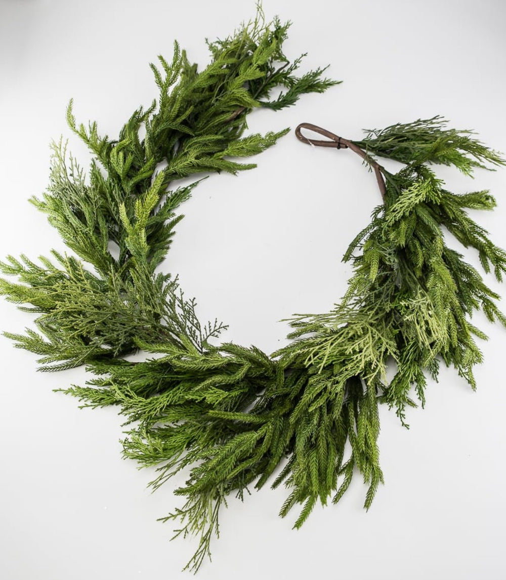 Artificial Norfolk and cedar mixed garland 5’ - Greenery MarketgreeneryX1683