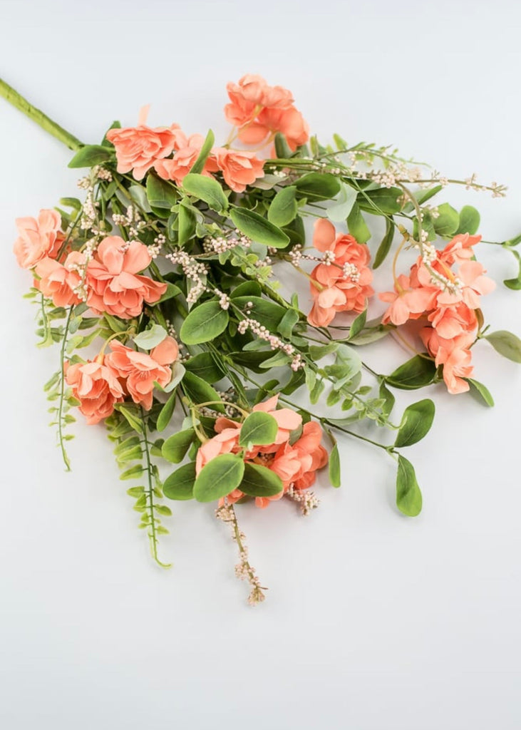 Artificial peach blossom bush - Greenery Market