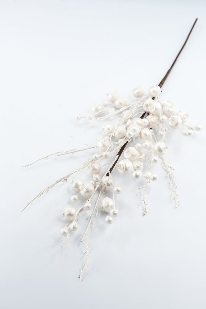 Artificial Pearl Crabapple Twig Spray - 27" - Greenery MarketArtificial Branches105776